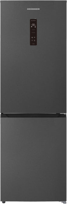 Heinner HCNF-HM400DINVDGE koel-vriescombinatie – 400 liter – No Frost – inverter – energielabel E – antracietgrijs