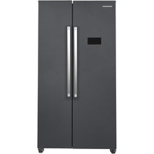 Heinner HSBS-HM442NFINVDGE++ Amerikaanse Koelkast - 442L - No Frost - Antraciet