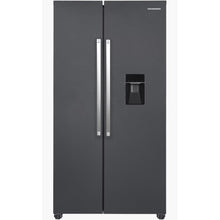 Heinner HSBS-HM529NFINVDGWDE++ Amerikaanse Koelkast met Waterdispenser 529 L – No Frost – Inverter Compressor - Antraciet