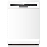 Heinner HDW-FSM60714AWD vrijstaande vaatwasser – 14 couverts – AquaStop – energielabel D