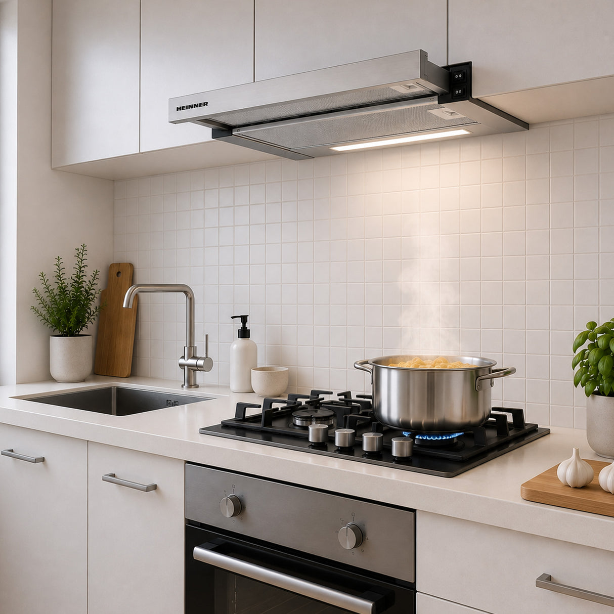Hotte Heinner HTCH-440FS – classe énergétique C – inox