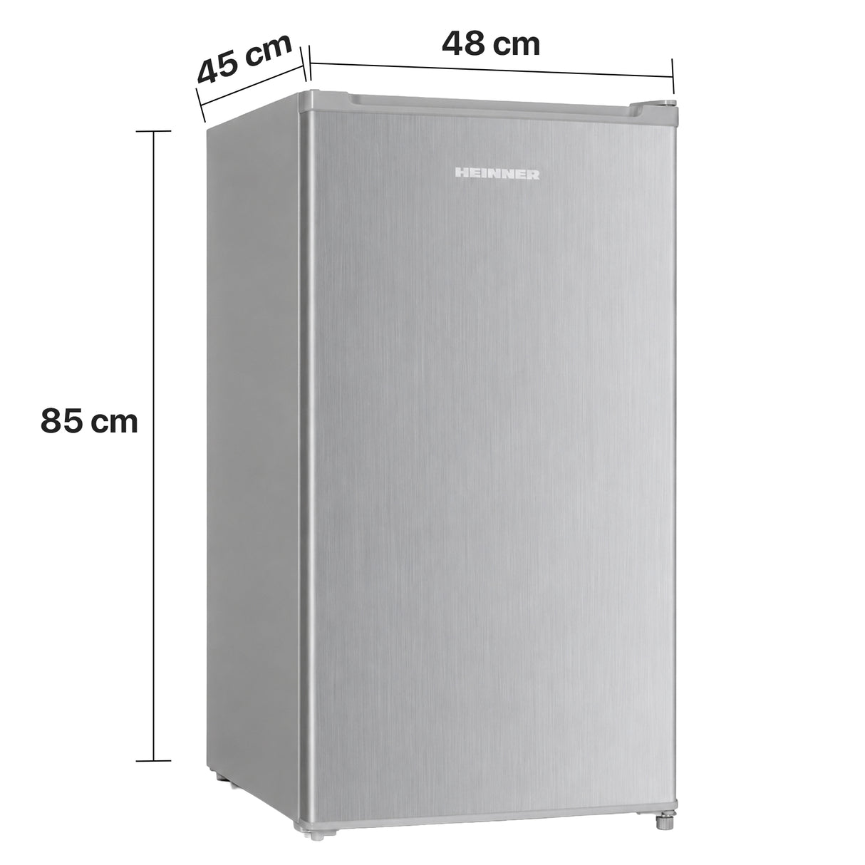 Heinner HF-HM90SE++ Tafelmodel Koelkast 90 L – LED-verlichting – Omkeerbare Deur
