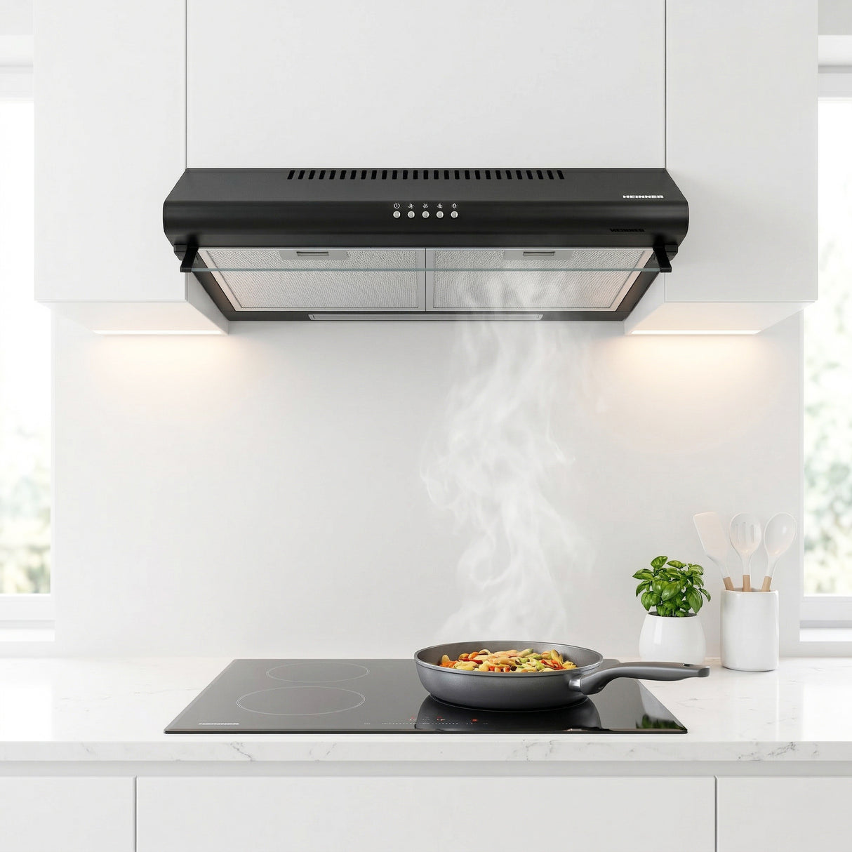Heinner CH-400-BK Onderbouw Afzuigkap 60 cm – 3 Snelheden