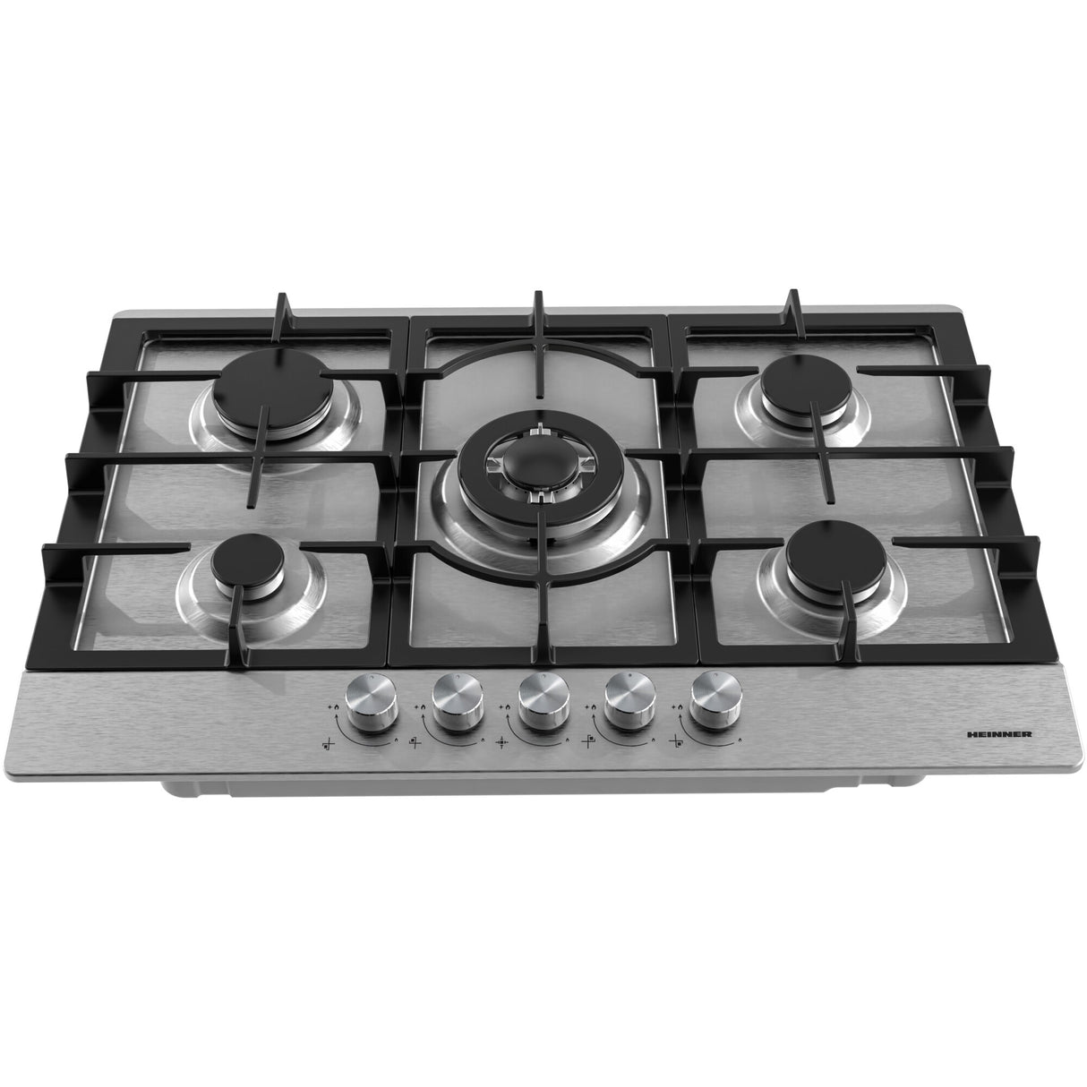 Heinner HBH-M705IWFIX Gaskookplaat 59 cm – 4 Branders – Wokbrander – Gietijzer