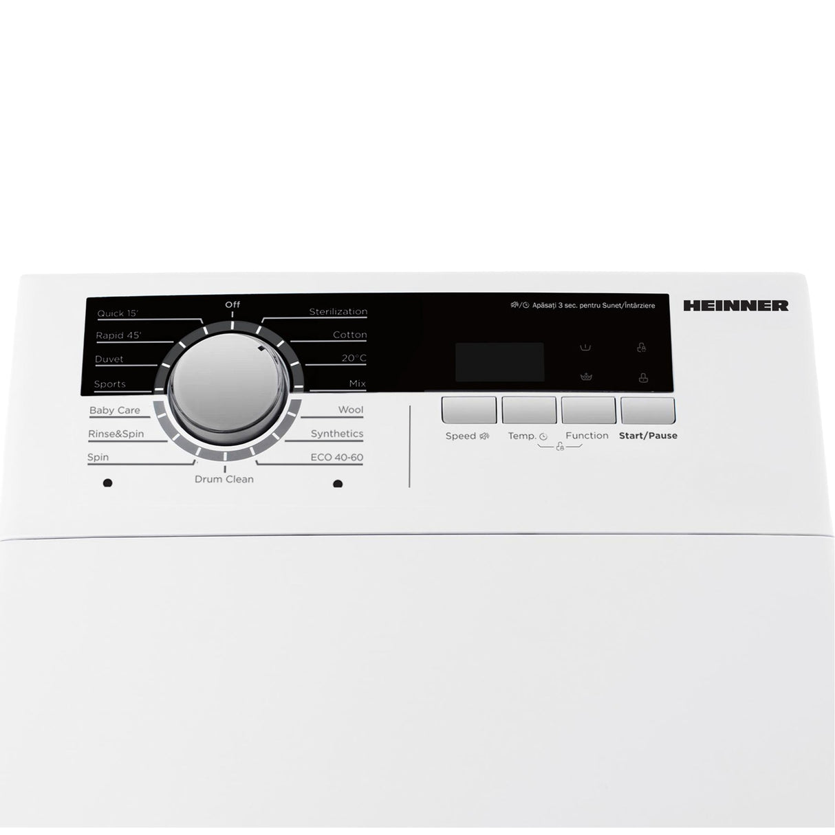 Heinner HWM-TL8013IVA++ Bovenlader Wasmachine 8 kg – 1300 RPM