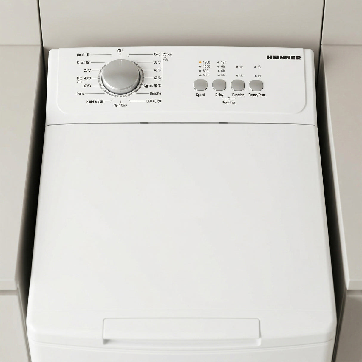Heinner HWM-TL7012C++ Bovenlader Wasmachine 7 kg – 1200 RPM