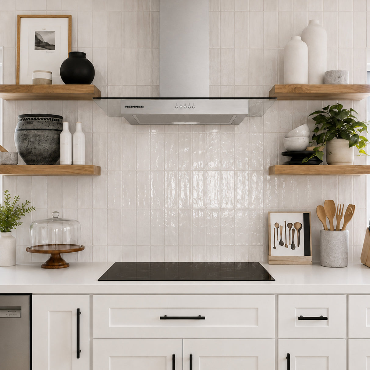 Hotte cheminée murale Heinner HDCH-MD630GIX – 60 cm – 3 vitesses – inox