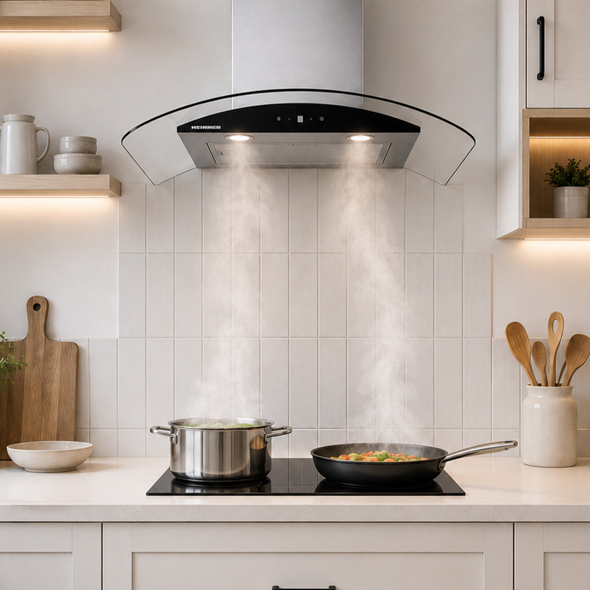 Hotte Heinner HDCH-MD650GIX – classe énergétique A+++ – inox