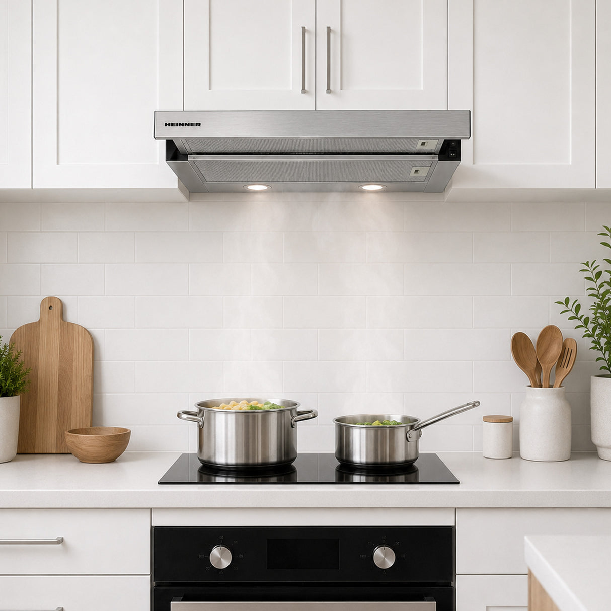 Hotte Heinner HTCH-F660IX – classe énergétique A – inox