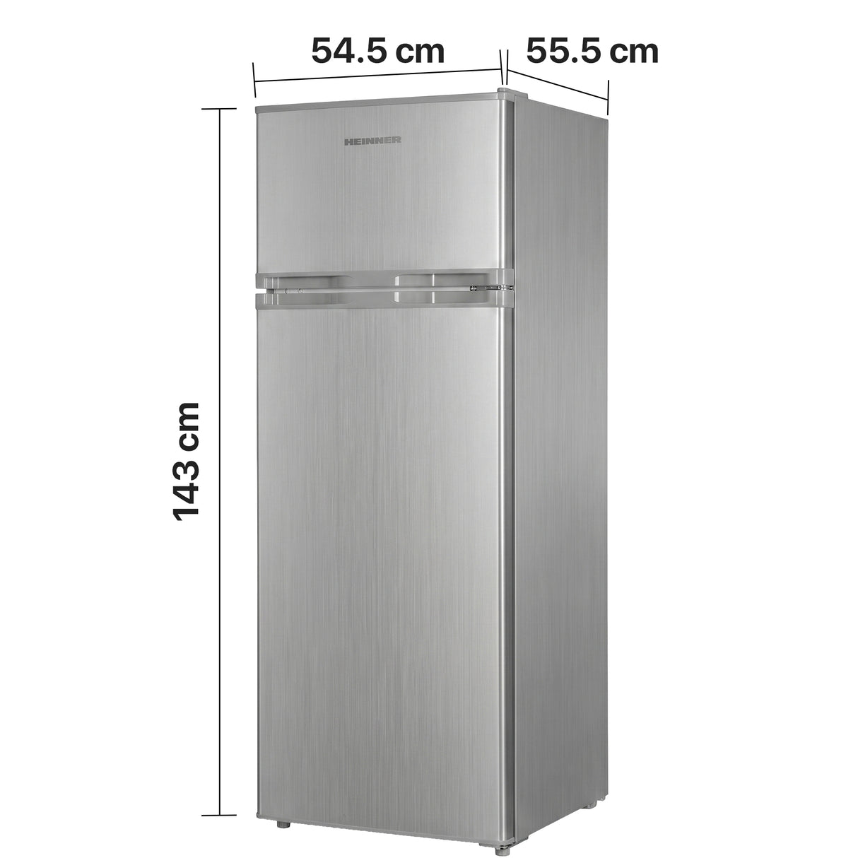 Heinner HF-H2206SE++ Koel-vriescombinatie 206 L