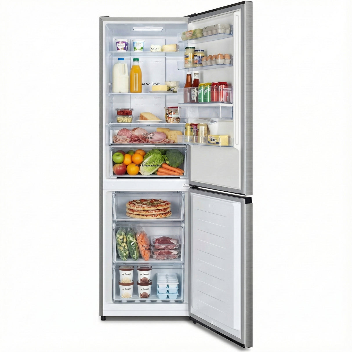 Heinner HCNF-HS304XWDE++ Koel-vries 304 L – Full No Frost – Waterdispenser