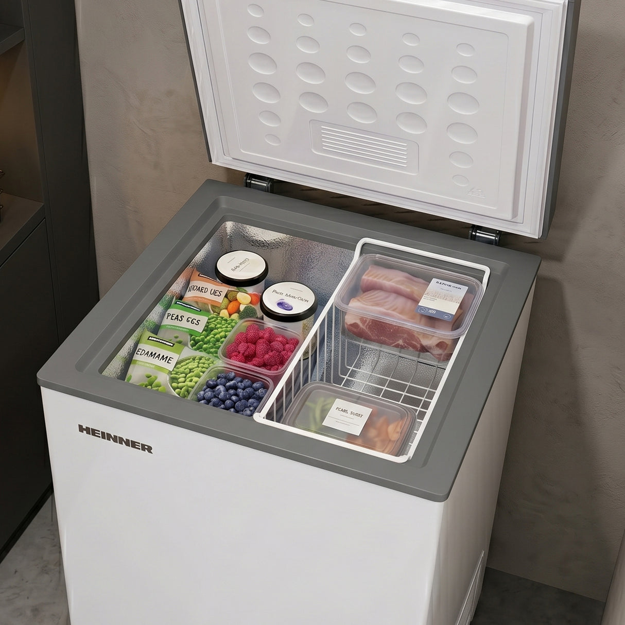 Heinner HCF-HM100CSE++ Vrieskist 98 L – Convertible – Snelvriesfunctie