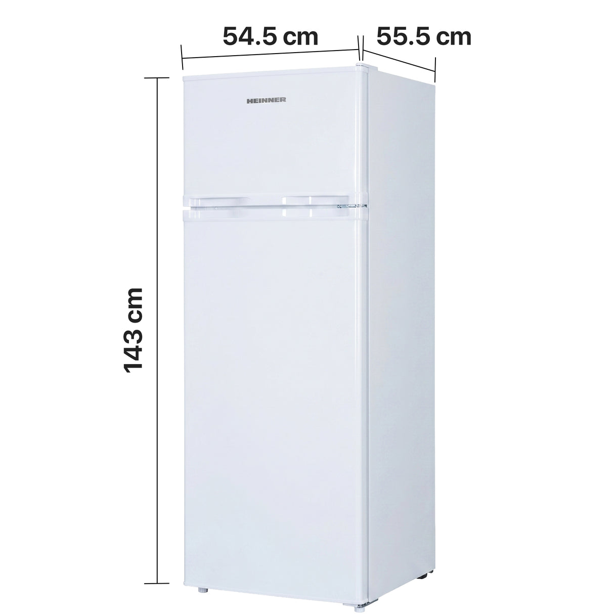 Heinner HF-H2206E++ Koel-vriescombinatie 206 L