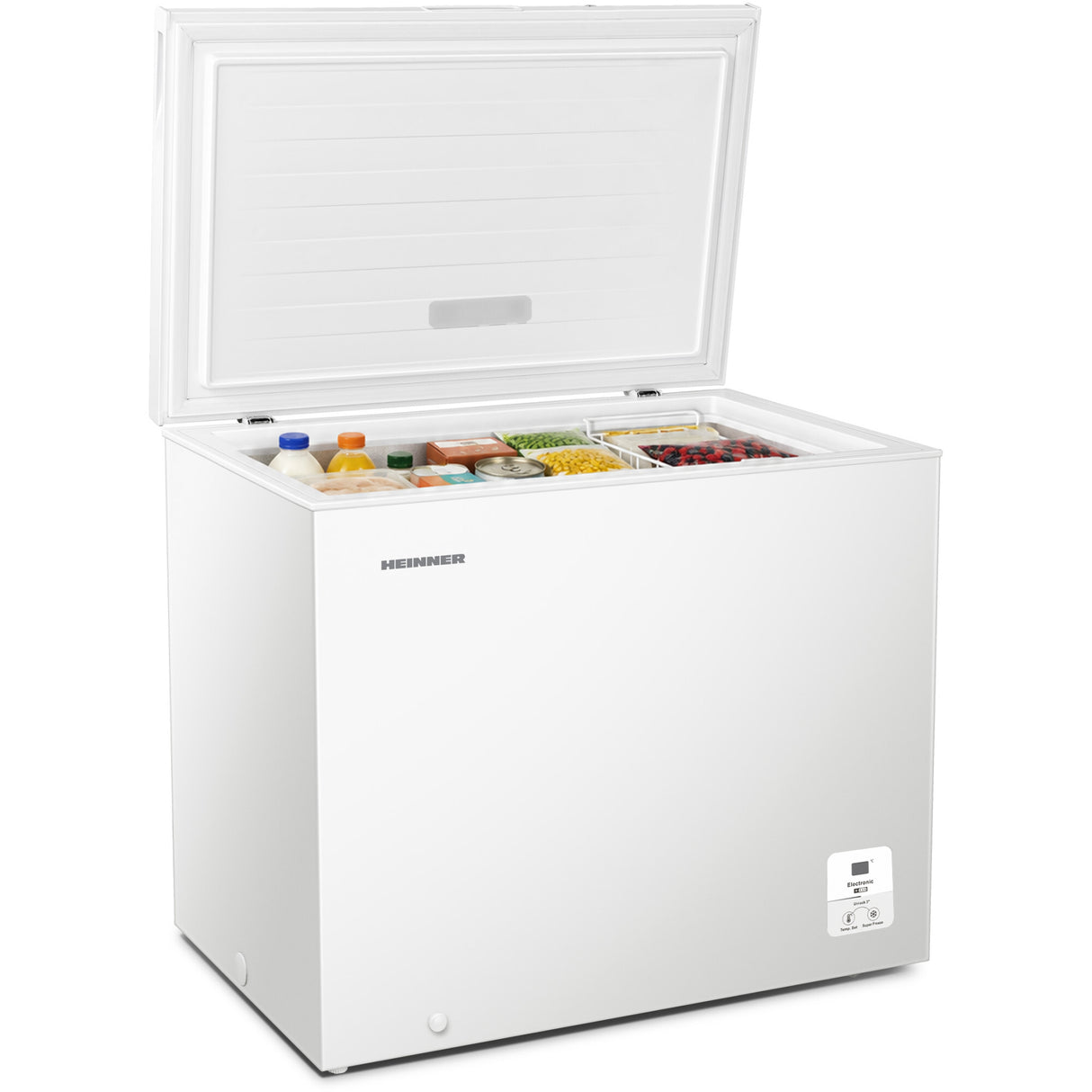Congélateur coffre Heinner HCF-HS248EE – 248 litres – fonction super congélation – classe énergétique E