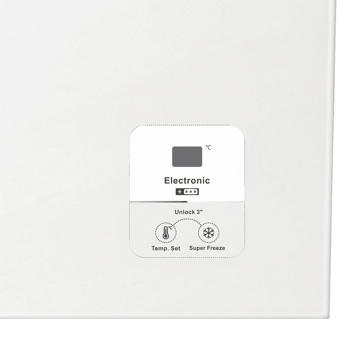 Congélateur coffre Heinner HCF-HS248EE – 248 litres – fonction super congélation – classe énergétique E