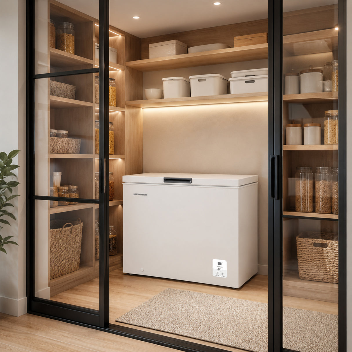 Congélateur coffre Heinner HCF-HS248EE – 248 litres – fonction super congélation – classe énergétique E