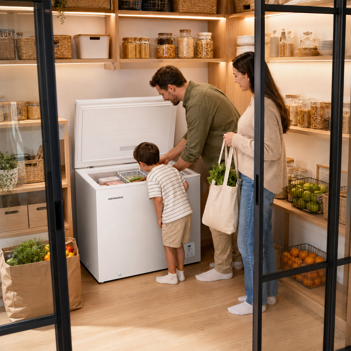 Congélateur coffre Heinner HCF-HS248EE – 248 litres – fonction super congélation – classe énergétique E