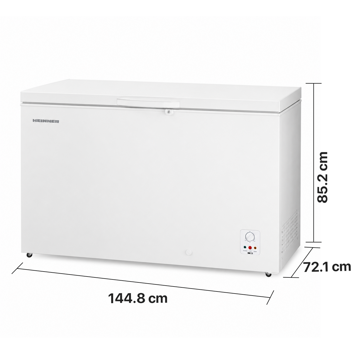 Congélateur coffre Heinner HCF-HS420E++ – 420 litres – compresseur inverter – classe énergétique E