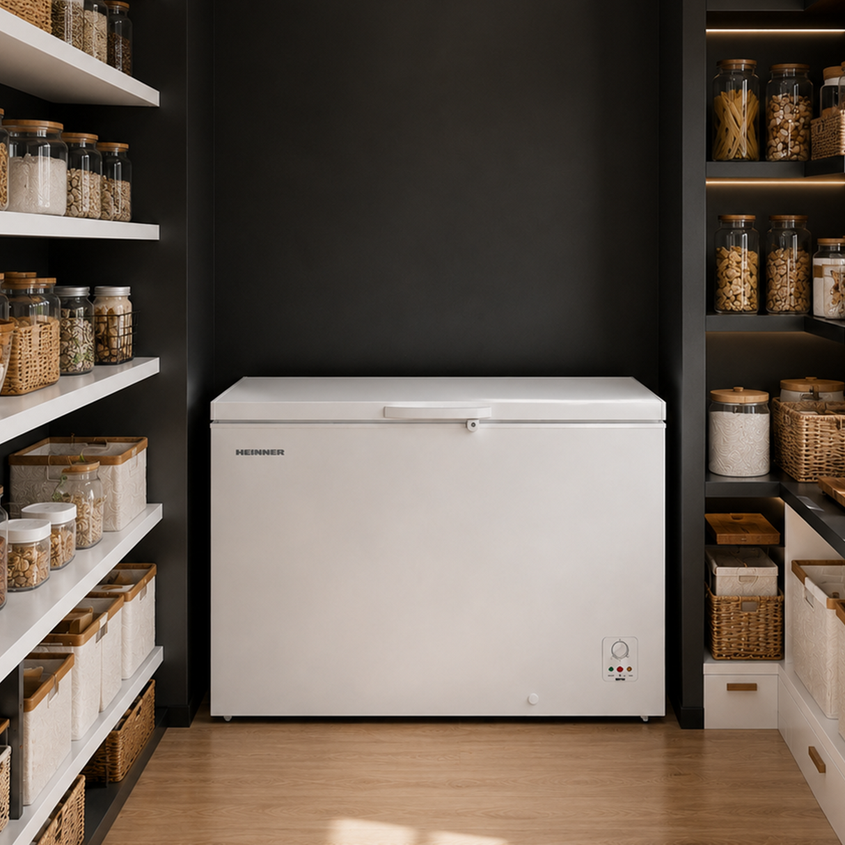 Congélateur coffre Heinner HCF-HS420E++ – 420 litres – compresseur inverter – classe énergétique E