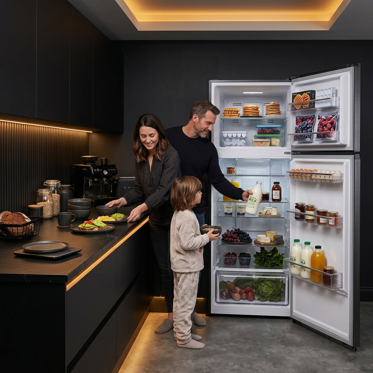Heinner HF-HM415NFDXE++ Koel-vriescombinatie 415 L – Full No Frost