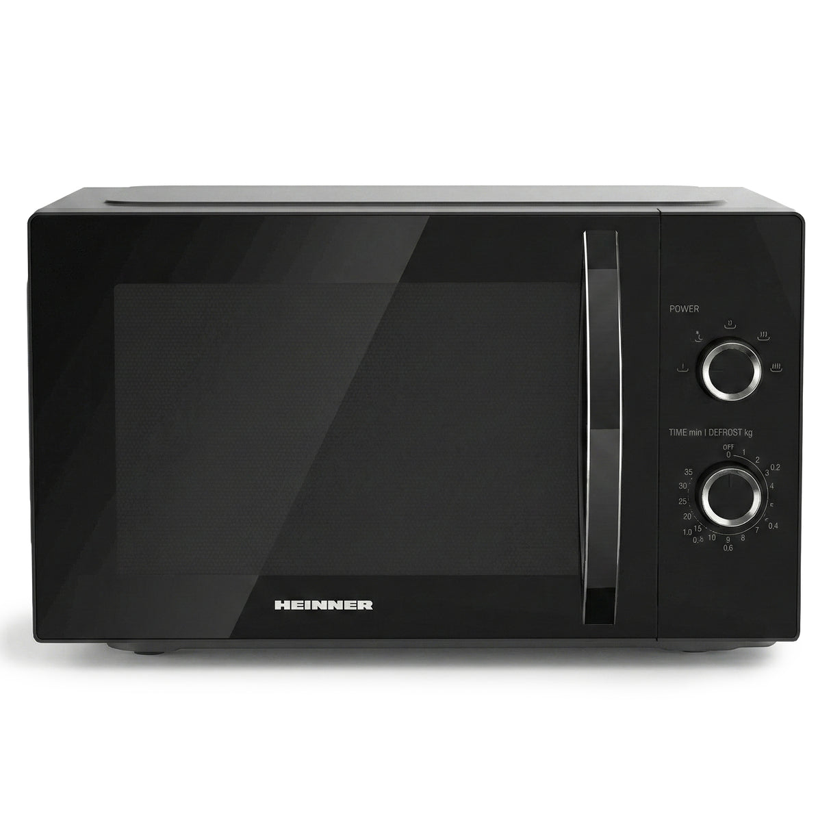 Micro-ondes Heinner HMW-MD25MBK – 25 litres – 800 W – 5 niveaux de puissance – noir