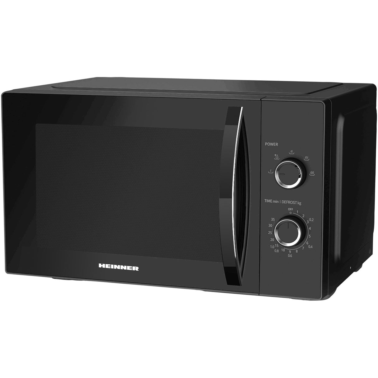 Micro-ondes Heinner HMW-MD25MBK – 25 litres – 800 W – 5 niveaux de puissance – noir