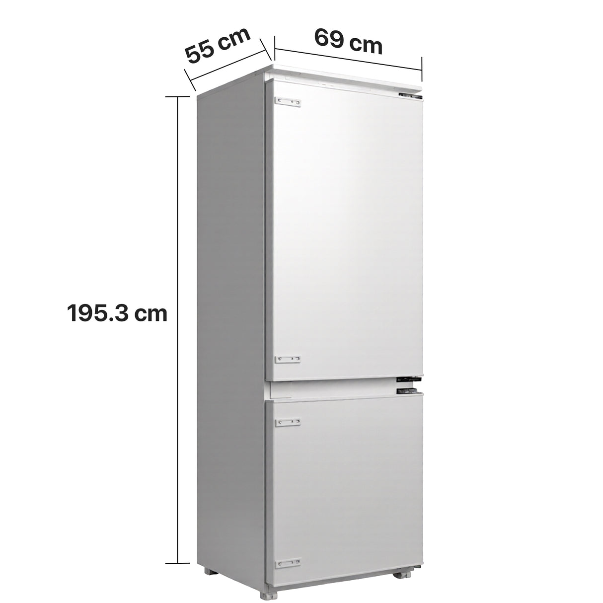 Heinner HCNF-BIM403INVD Inbouw Koel-vries 403 L – No Frost – Inverter Comp