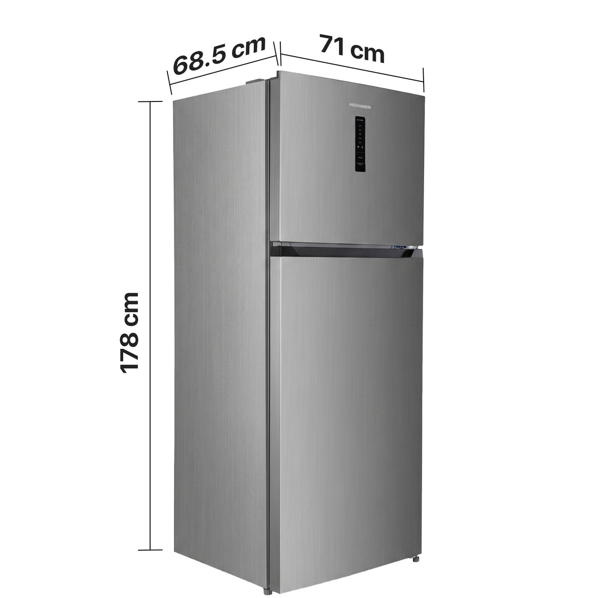 Heinner HF-HM415NFINVSD Koel-vriescombinatie 415 L – Full No Frost