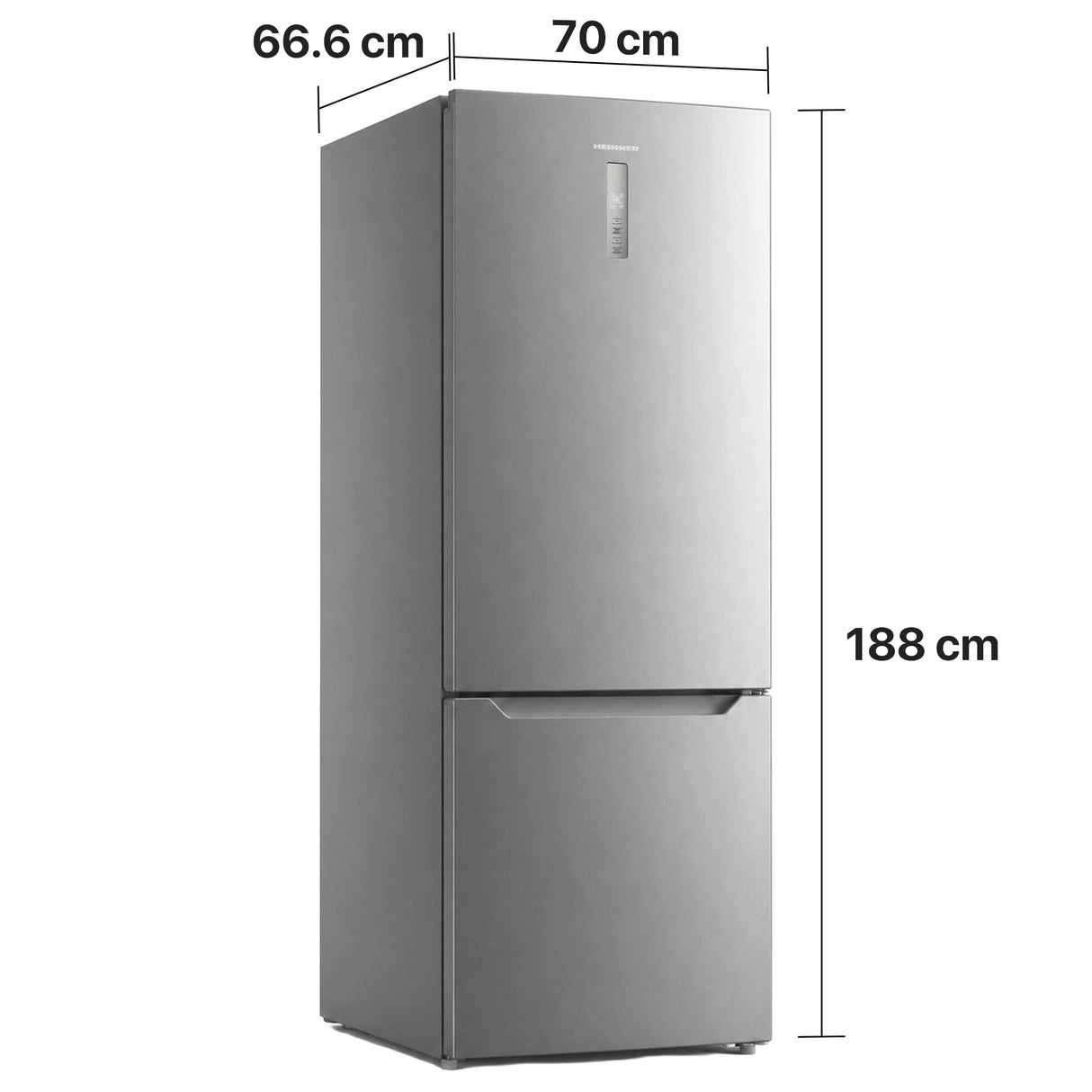 Heinner HCNF-M435INVXE++ Koel-vries 435 L – No Frost – Inverter Compressor