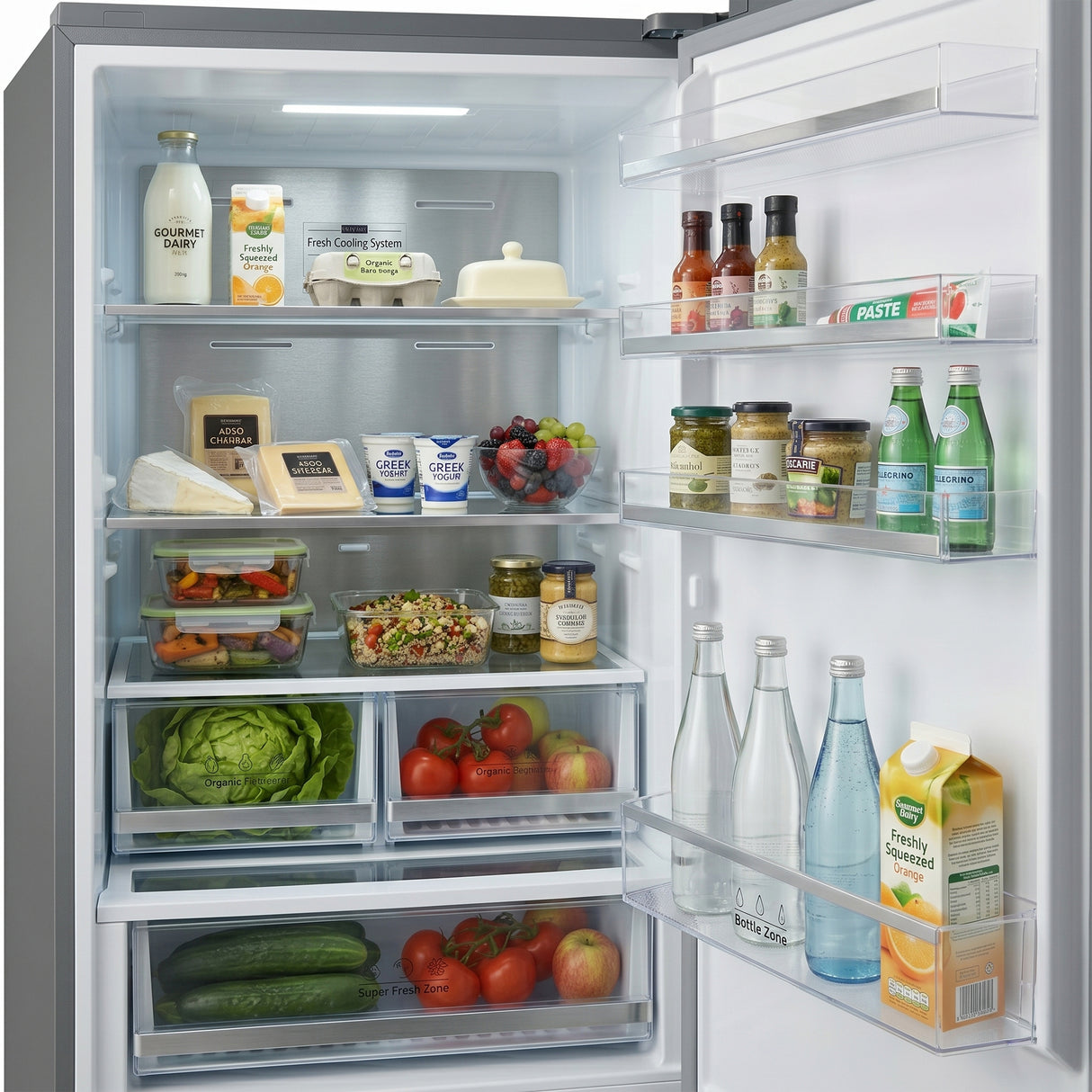 Heinner HCNF-M435INVHXE++ Koel-vriescombinatie 435 L – No Frost