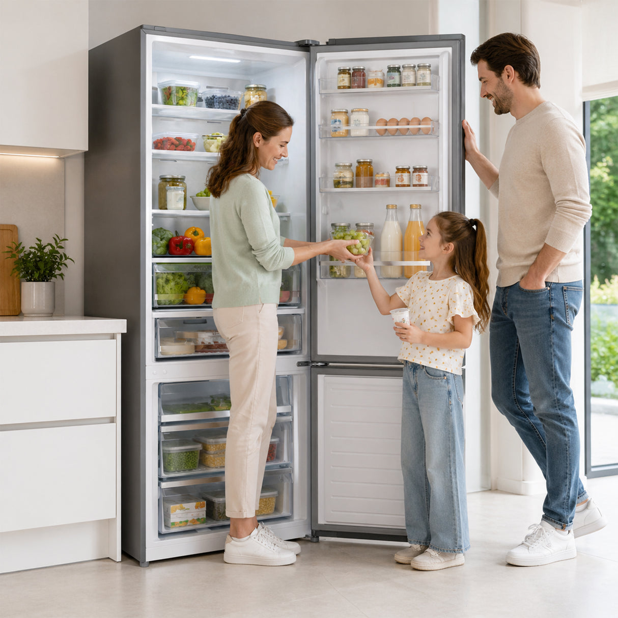 Heinner HCNF-M435INVHXE++ Koel-vriescombinatie 435 L – No Frost