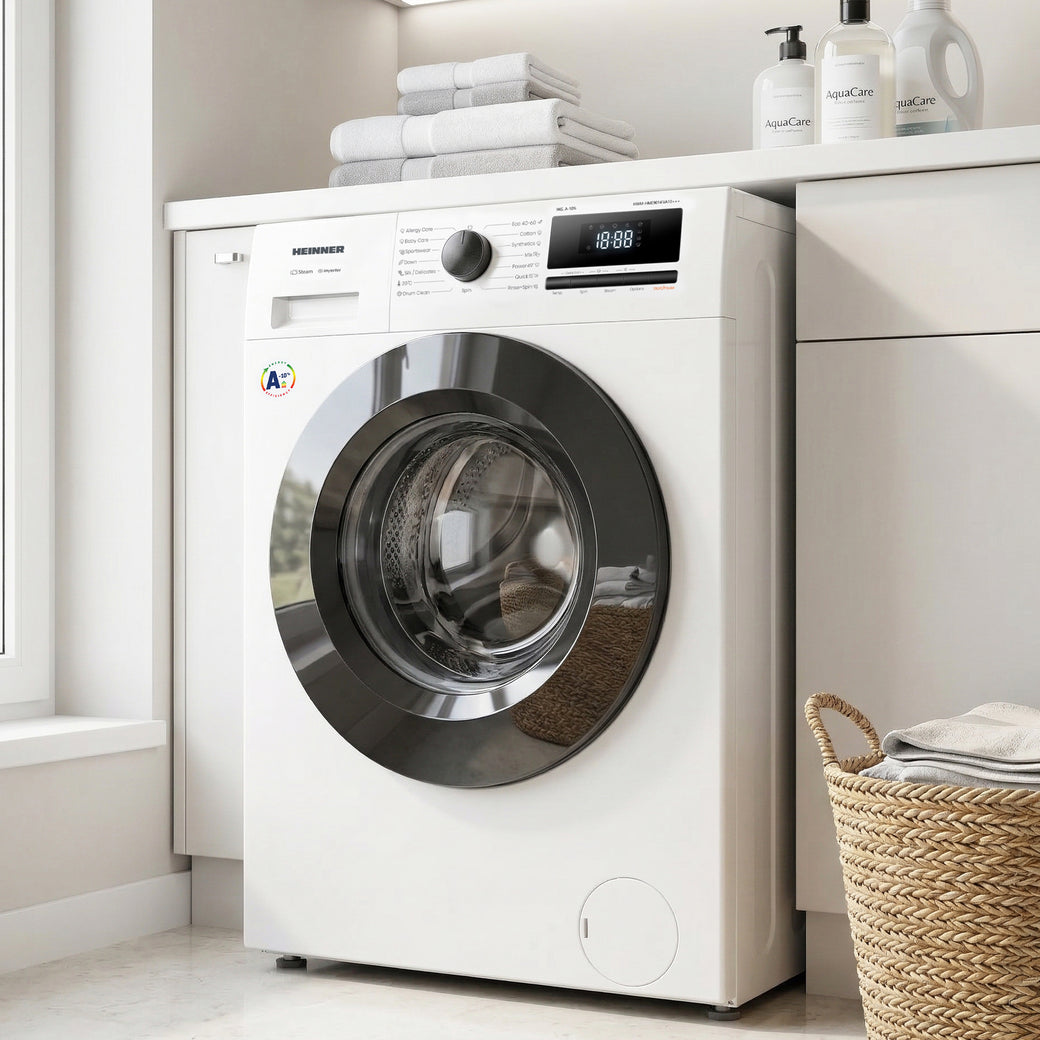 Heinner HWM-HME9014IVA10+++ Wasmachine 9 kg – 1400 tpm – Inverter – A-10% – Allergy & Baby Steam – afbeelding 7