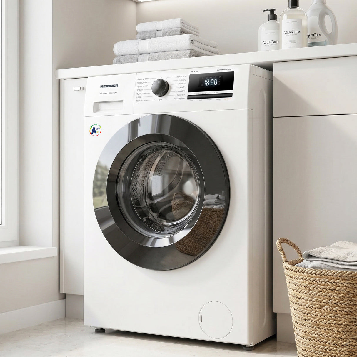Heinner HWM-HME9014IVA10+++ Wasmachine 9 kg A-10% Inverter Wit