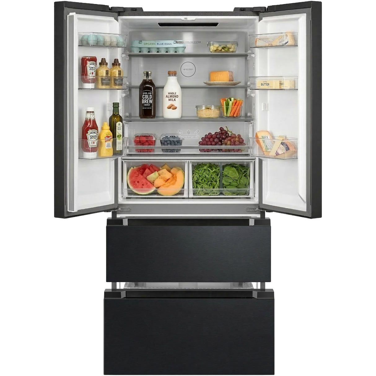 Heinner HCFD-M516INVHDXE++ French Door Amerikaanse Koelkast – 516 L – No Frost