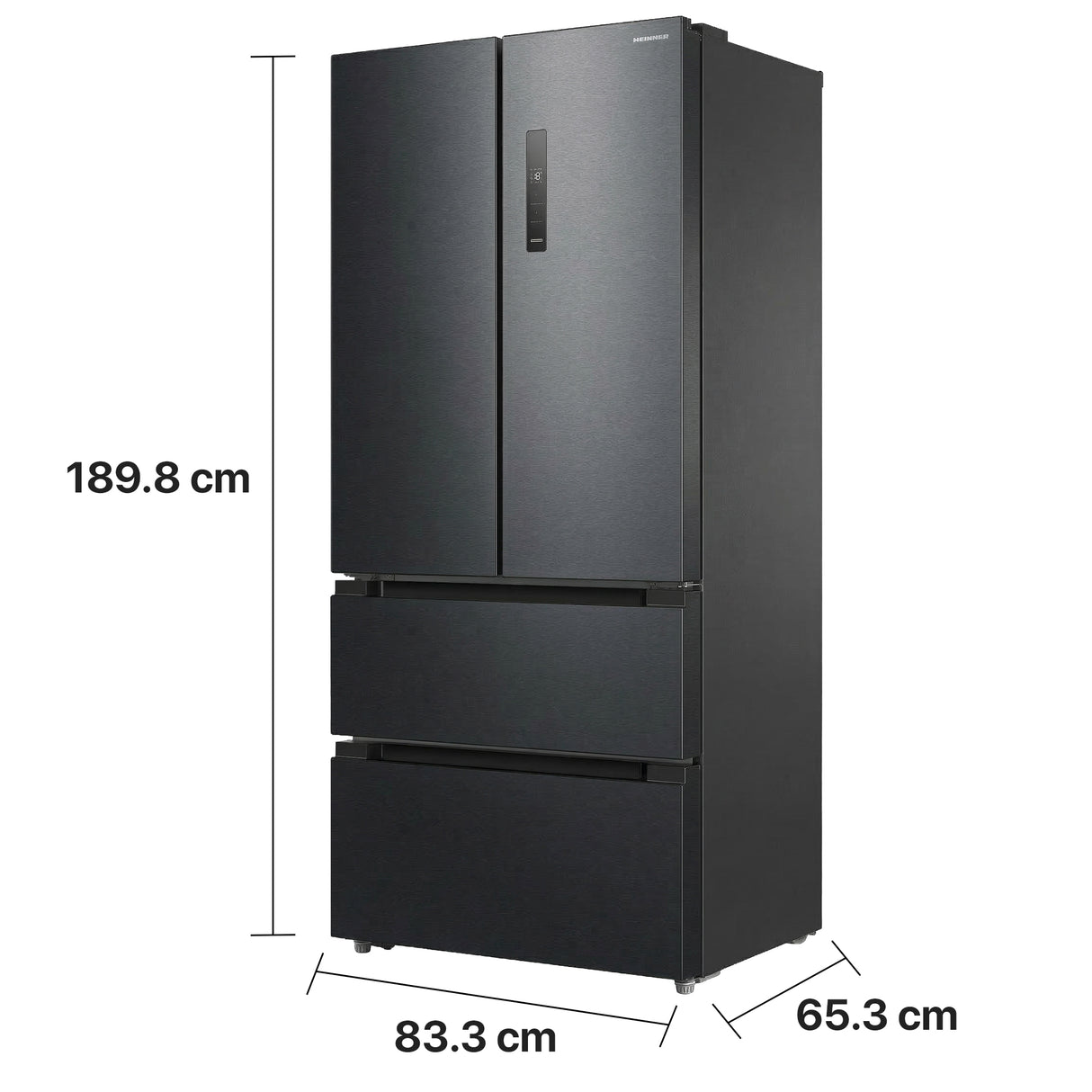 Heinner HCFD-M516INVHDXE++ French Door Amerikaanse Koelkast – 516 L – No Frost