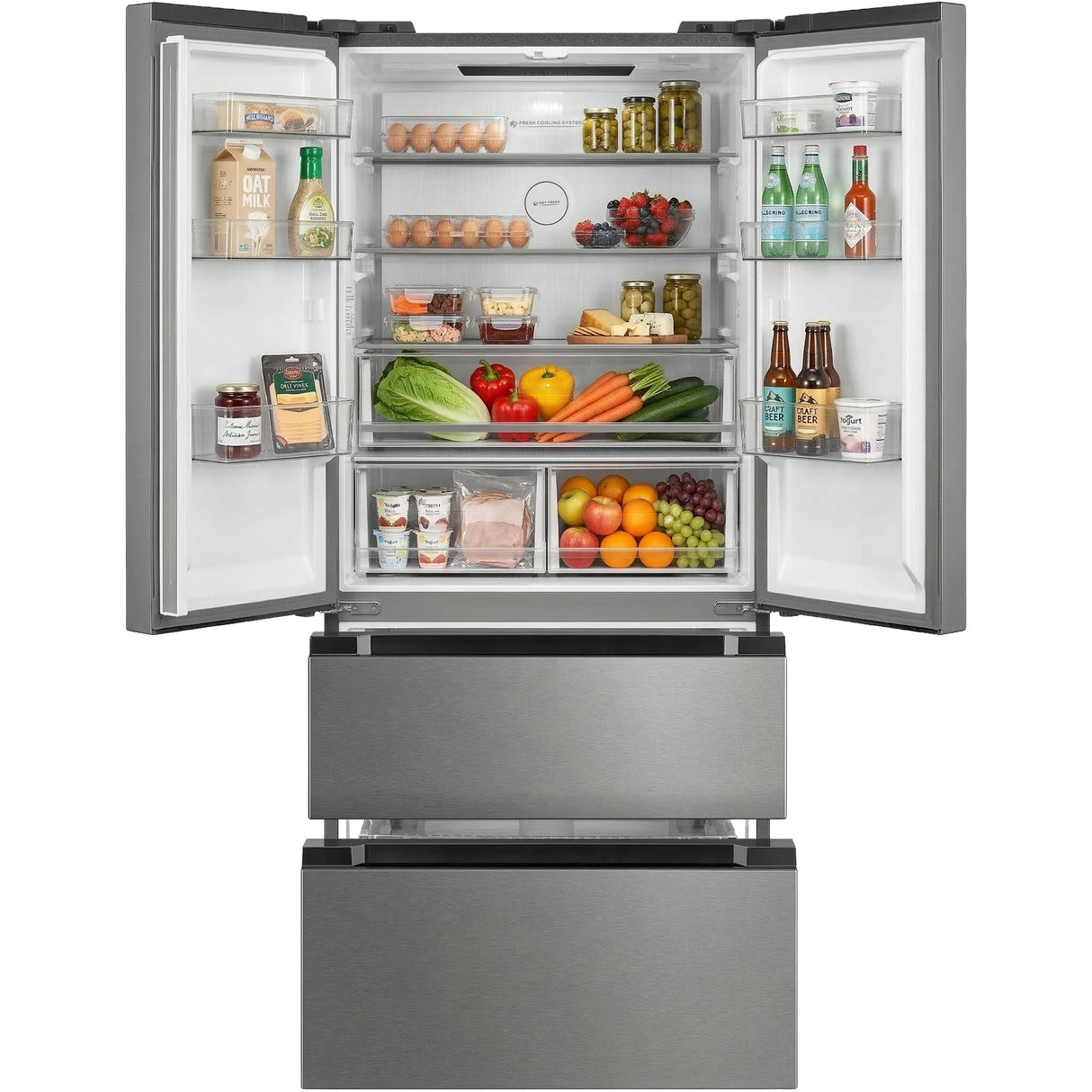 Heinner HCFD-M516INVXE++ French Door Amerikaanse Koelkast – 516 L – No Frost