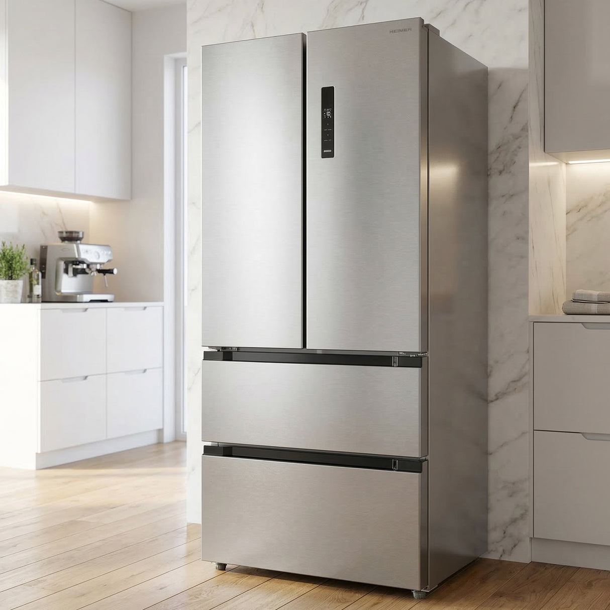 Heinner HCFD-M516INVXE++ French Door Amerikaanse Koelkast – 516 L – No Frost