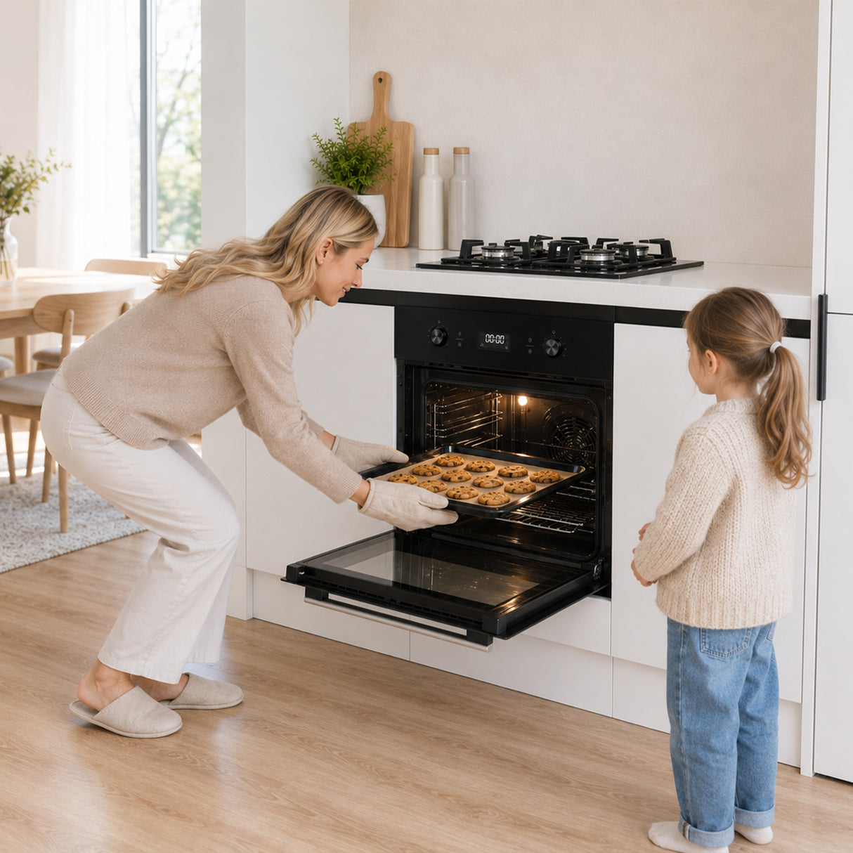 Four encastrable Heinner HBO-M709GCDRC-GBK – 70 litres – chaleur tournante – gril – touch – noir