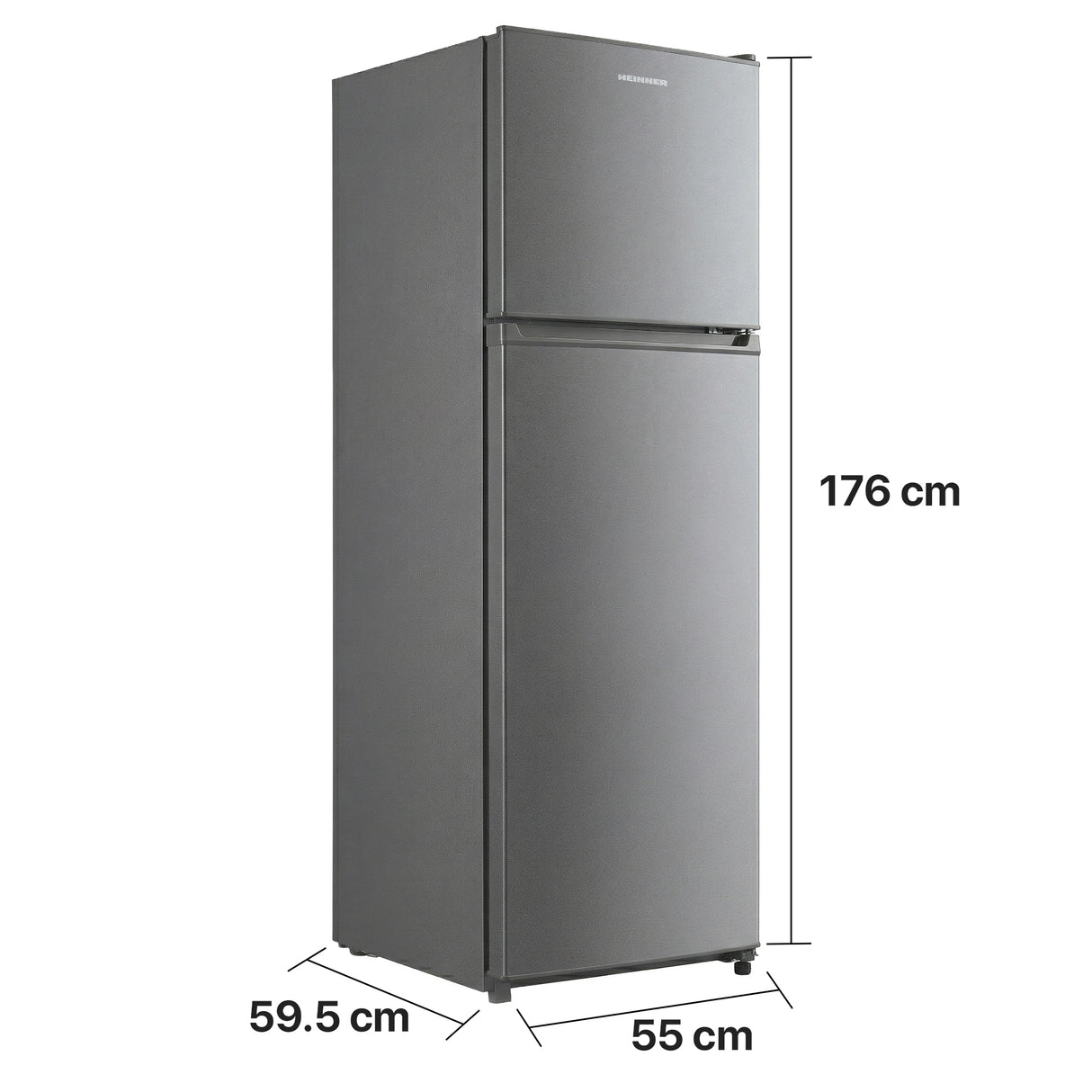 Frigo congélateur Heinner HF-M294SE++ – 294 L – Porte réversible