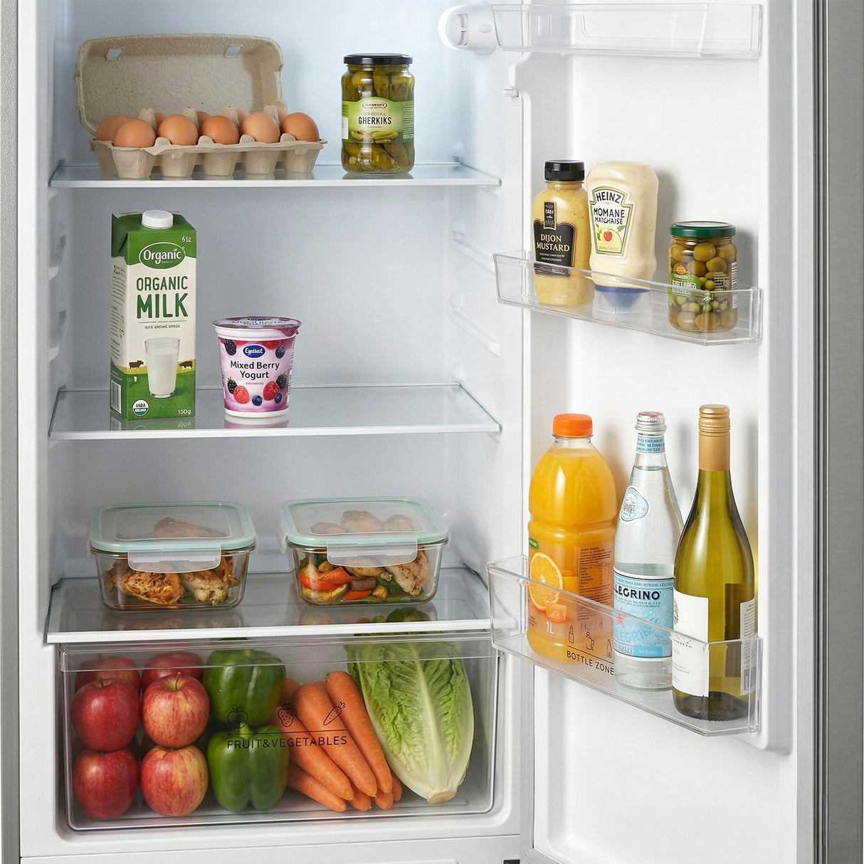 Frigo congélateur Heinner HF-M294SE++ – 294 L – Porte réversible