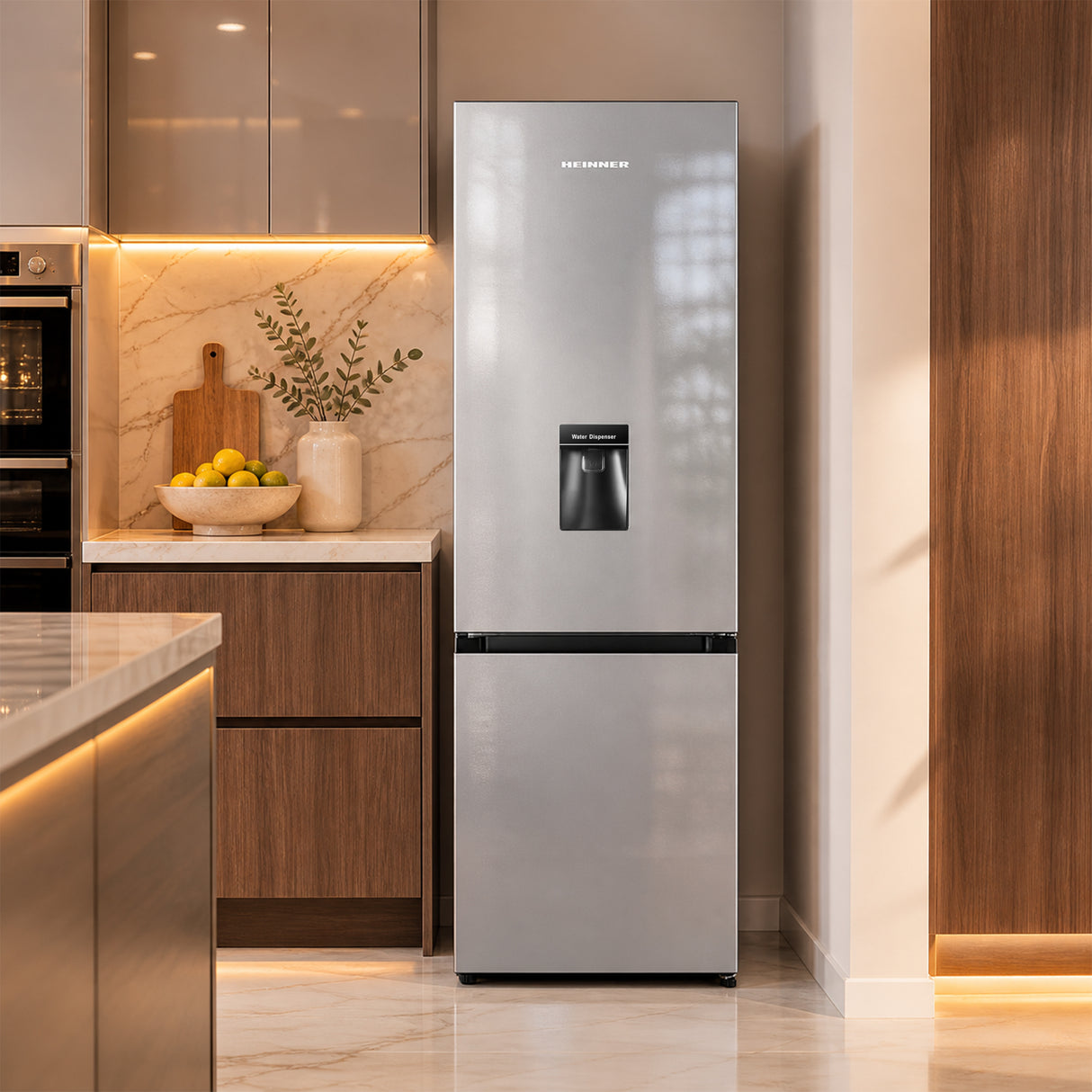 Heinner HC-HS268SWDE++ Koel-vriescombinatie 268 L – Waterdispenser