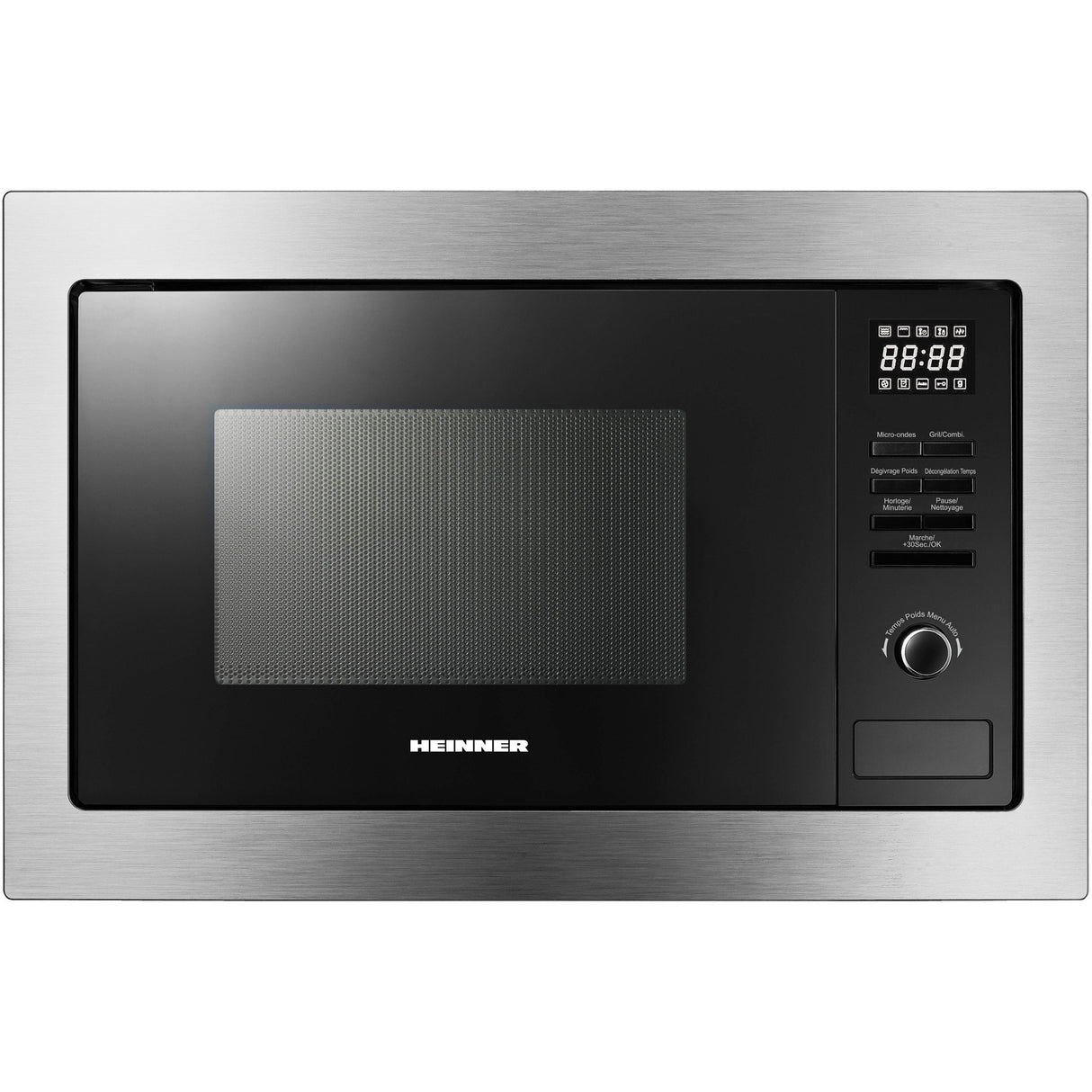 Micro-ondes Heinner HMW-MDBI25GDIX – encastrable – 25 L – gril – numérique – inox