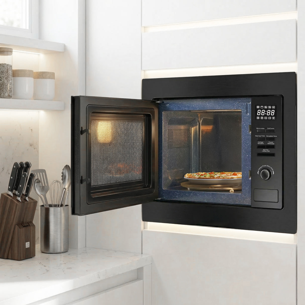 Micro-ondes Heinner HMW-MDBI25GDBK – 25 L – gril – numérique – noir