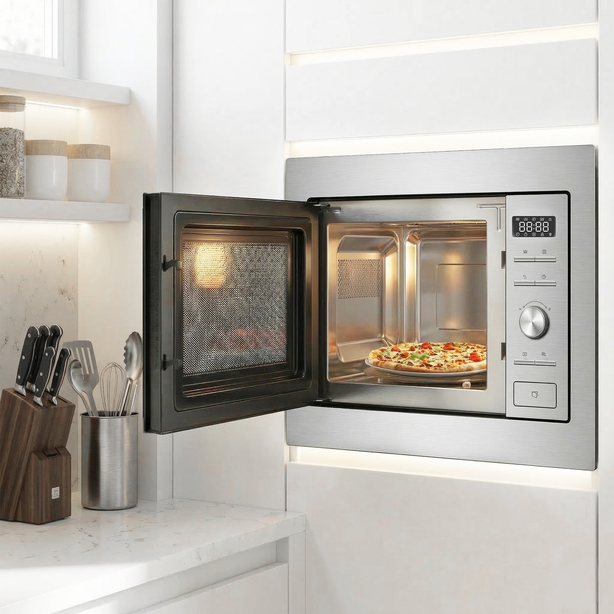 Micro-ondes Heinner HMW-MDBI28GDIX – 28 L – Gril – Numérique