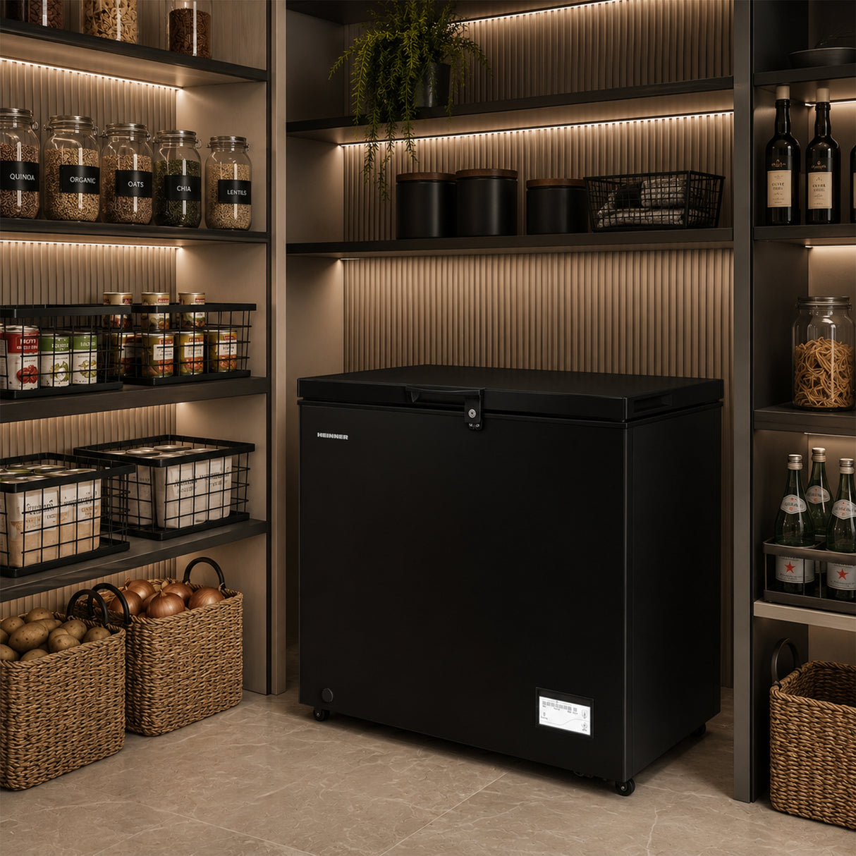 Heinner HCF-205NHBKE++ Vrieskist 198 L – Inverter Compressor – Snelvriesfunctie