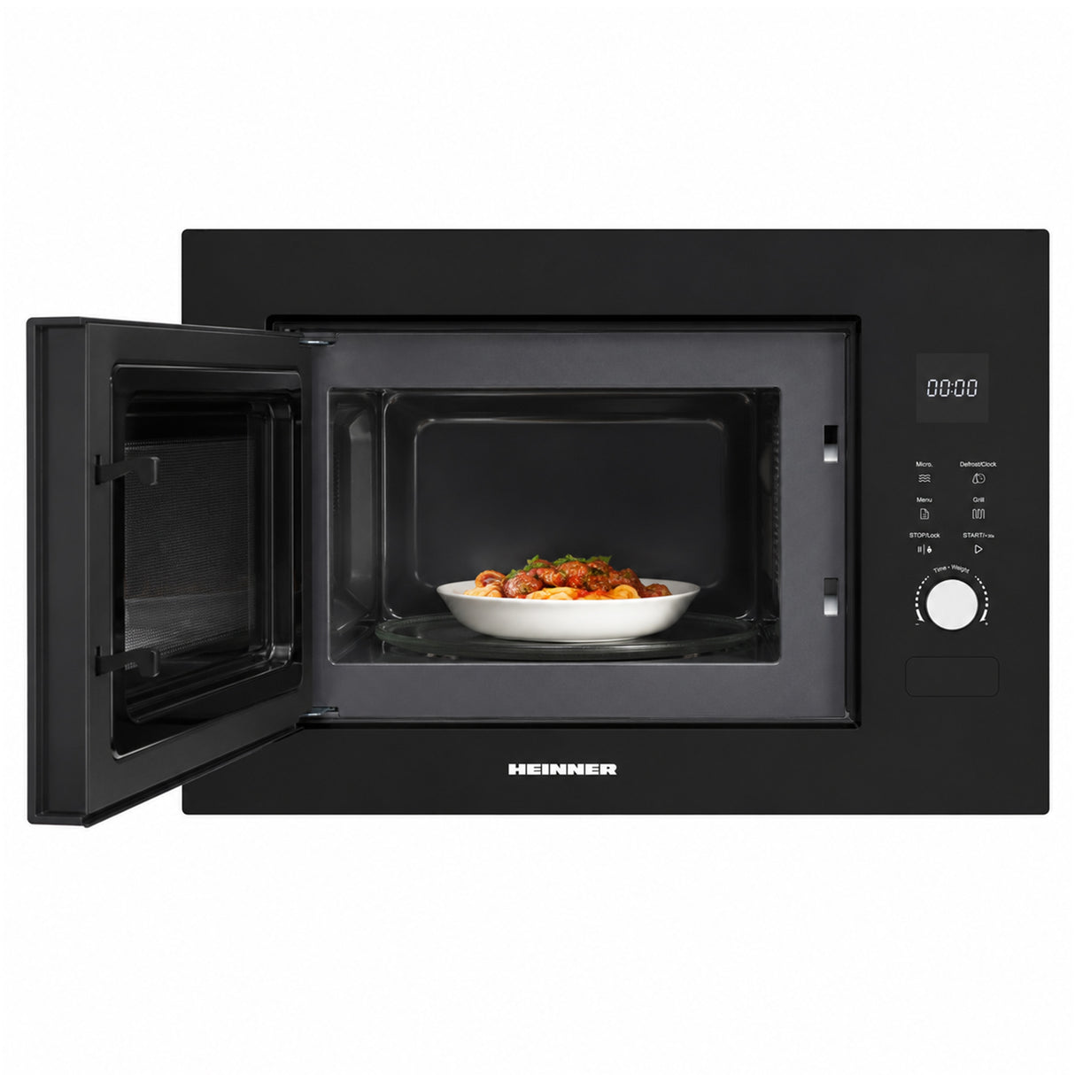 Micro-ondes Heinner HMW-BI2360BK – 23 L – Gril – LED – Sécurité enfant