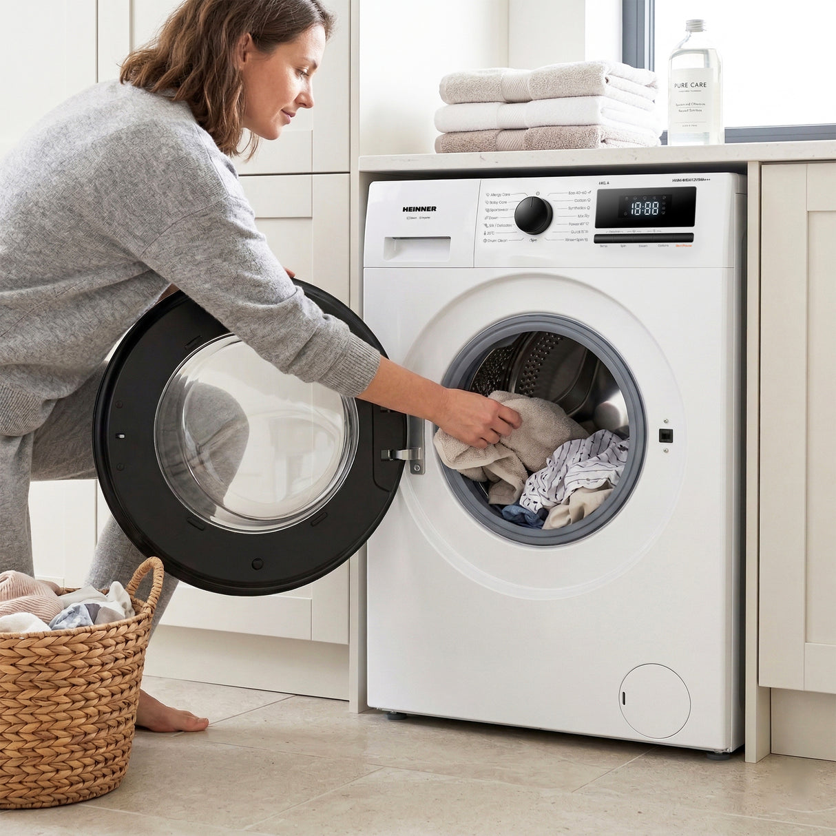 Heinner HWM-HME6012IVSMA+++ Slanke Wasmachine 6 kg – 1200 RPM