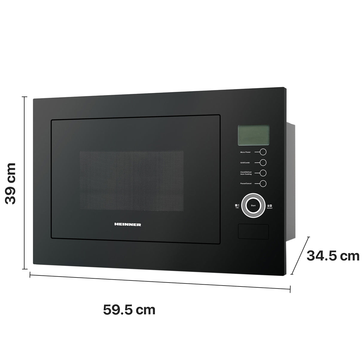 Heinner Built-In Microwave HMW-25BIGBK – black