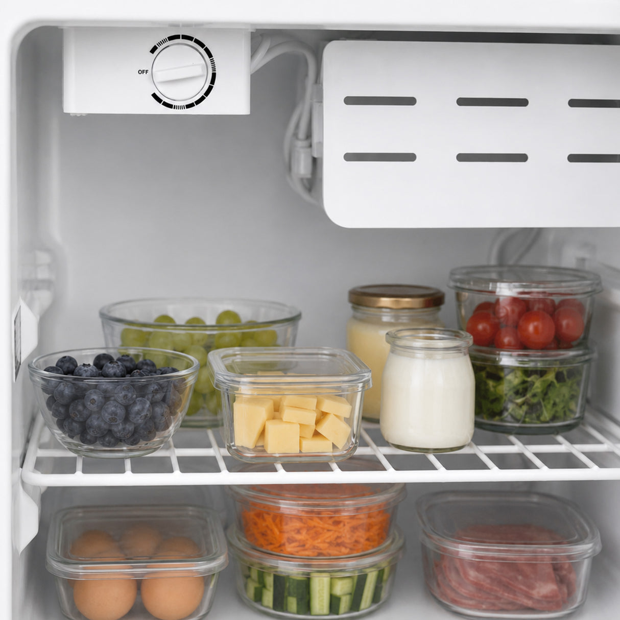 Frigo minibar Heinner HMB-M66E – 66 litres – mécanique thermostat – porte réversible – blanc – 5 ans de garantie