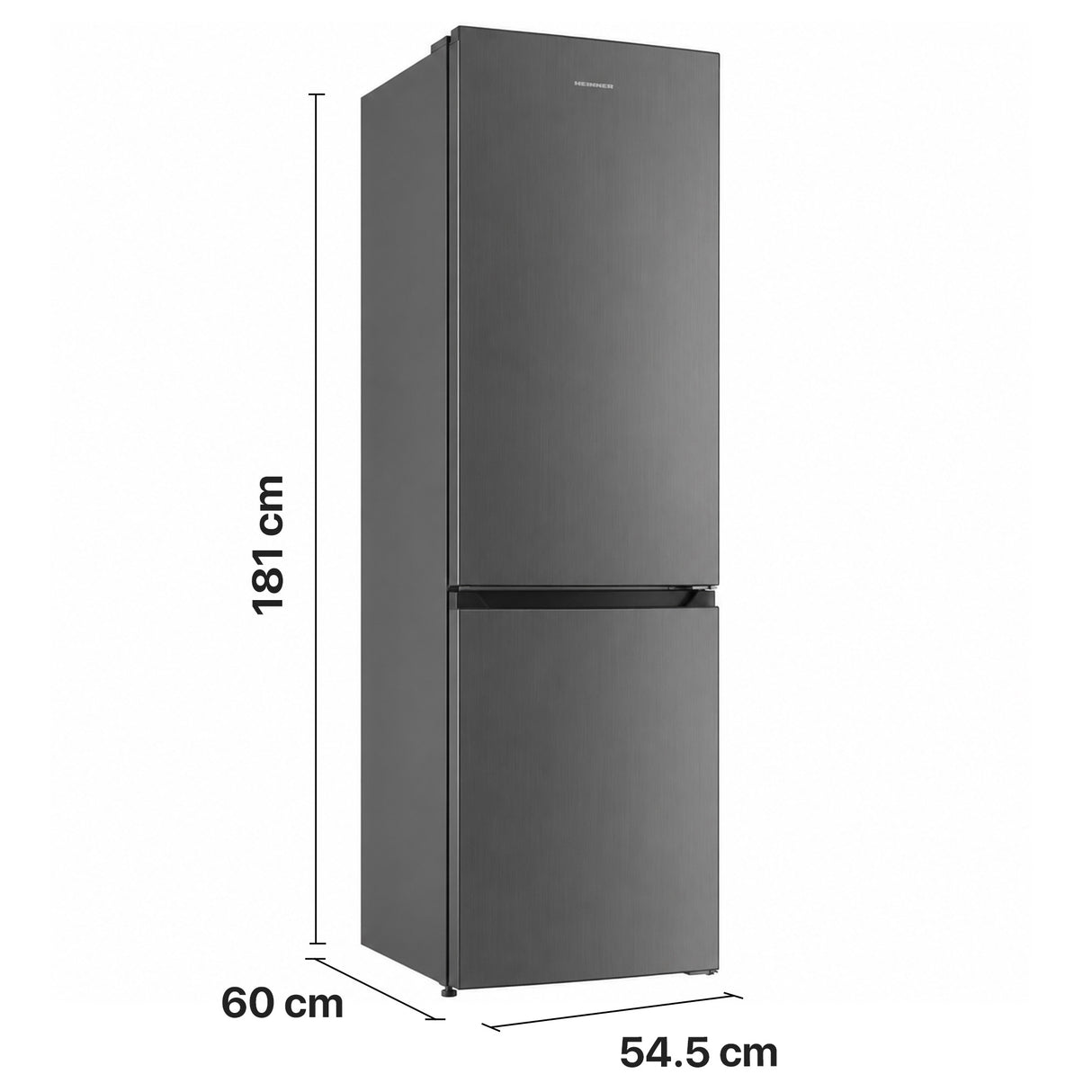 Frigo congélateur Heinner HCNF-HM253INVXE – 253 L – No Frost – moteur inverter – inox – 5 ans de garantie